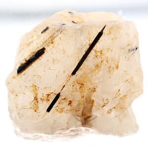 2.3oz Black Tourmaline Rutilated Quartz Raw Natural Rough Crystal Mineral Rock
